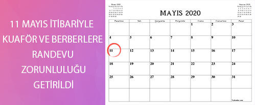 11 Mayıs İtibariyle Kuaför Salonlarının Açılması